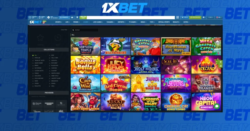 Pelbagai Permainan Dalam Talian di 1XBet Casino di Malaysia