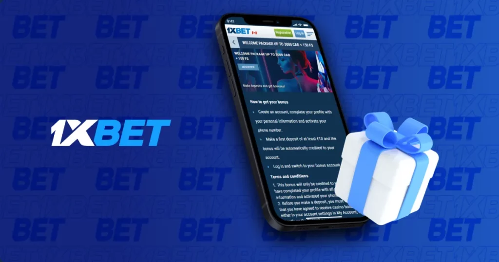 通过移动应用程序在 1xBet Malaysia 注册并获得奖金